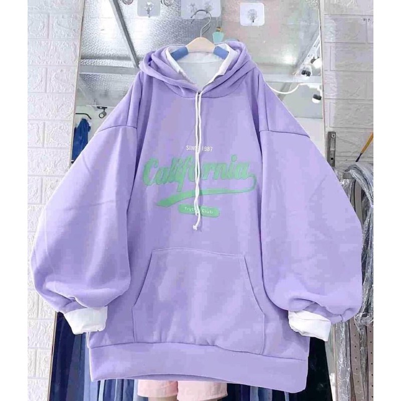 Áo hoodie nỉ bông tay bồng califorliaa HANA145 | BigBuy360 - bigbuy360.vn