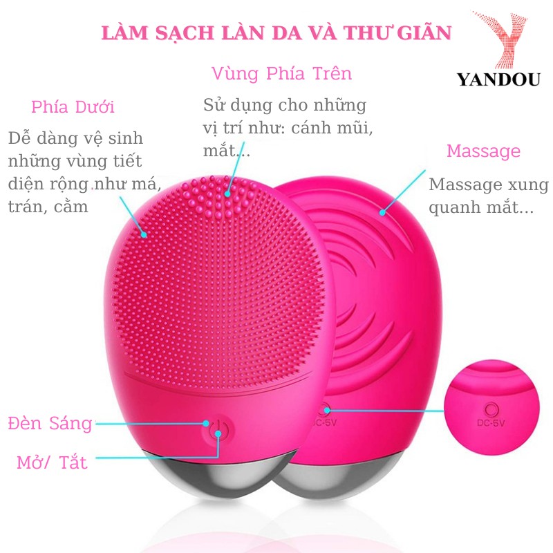 [Mã LTBAUAB15 giảm 7% đơn 99K] Máy rửa mặt YANDOU L1917 đa tác dụng thiết kế thanh gọn