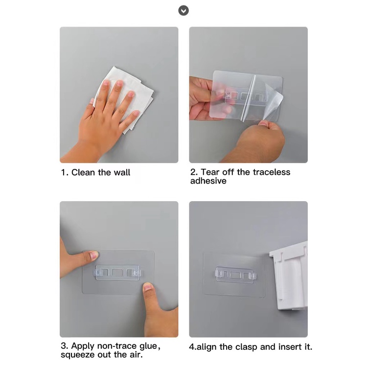 Giá Đỡ Bàn Chải Đánh Răng/Cốc Súc Miệng Gắn Tường Không Đục Lỗ Họa Tiết Hoạt Hình Dễ Thương