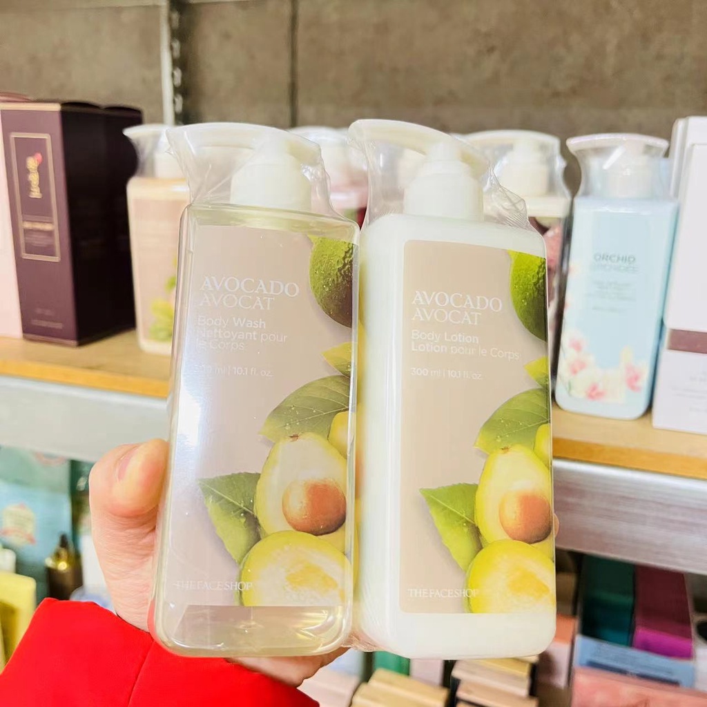 THE FACE SHOP Sữa Dưỡng Thể Chiết Xuất Bơ darcygom 300ml ★Phụ Kiện Chuyên Dụng Dành Cho Xe Hơi★