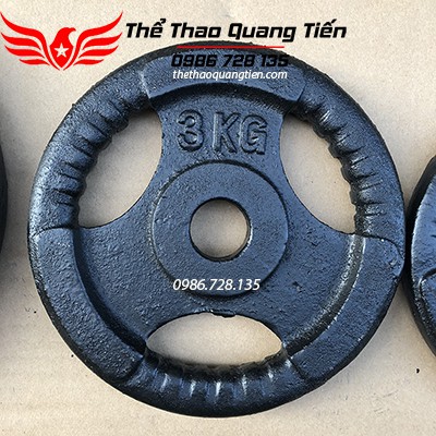 Freeship bánh tạ gang 2kg,miếng đĩa sắt bền,đẹp,đủ cân giá rẻ tập gym