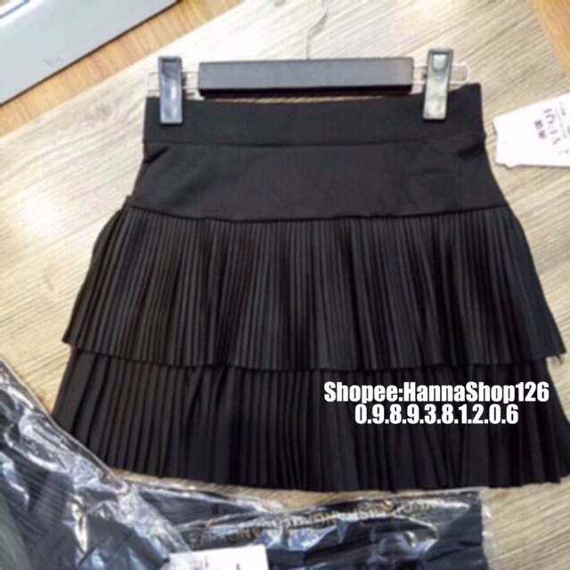 Chân váy li tăm 2 tầng hàng sịn Quảng Châu❤️