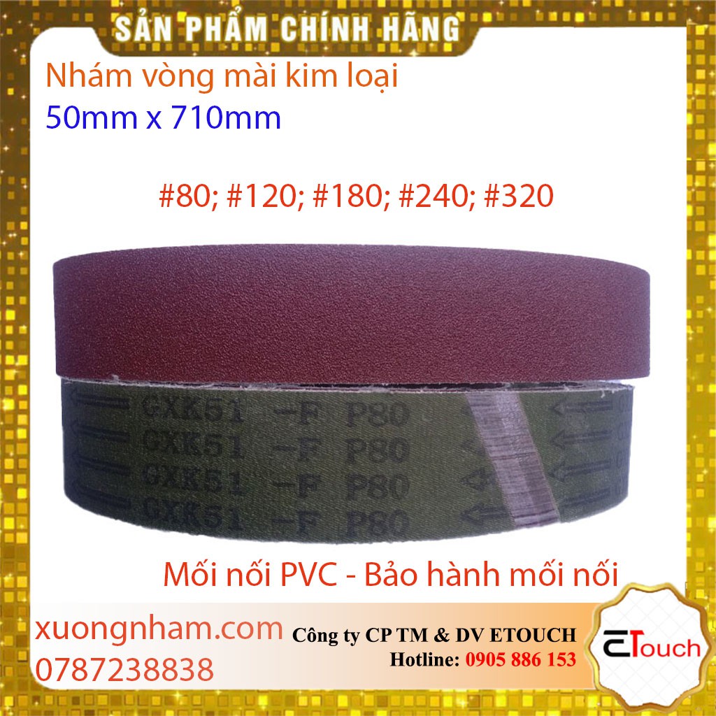 Nhám vòng 50mm x 710mm mài kim loại mã vải GXK51-F