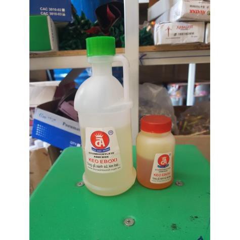 Bộ keo AB EBOXI đa năng chuyên hàn gắn GỖ, kim loại, đá, sành sứ- 1 bộ 400g