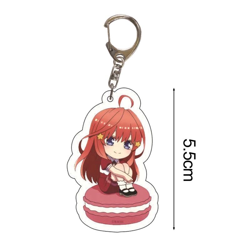 Tmdbyx Móc Khóa Đính Đá Quintuplets❉Móc Khóa Acrylic Quà Tặng