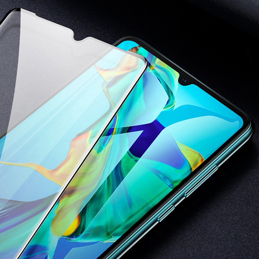 3 Trong 1 Kính Cường Lực+Bảo Vệ Camera+Dán Lưng Điện Thoại Cacbon Chống Vân Tay Cho Oppo F11 F5 F7 F9 Pro A53 A93 A15 A3S A5S A1K A83
