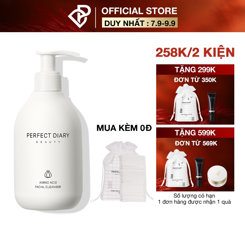 Sữa rửa mặt Perfect Diary axit amin tạo bọt dịu nhẹ cho da nhạy cảm 200ml