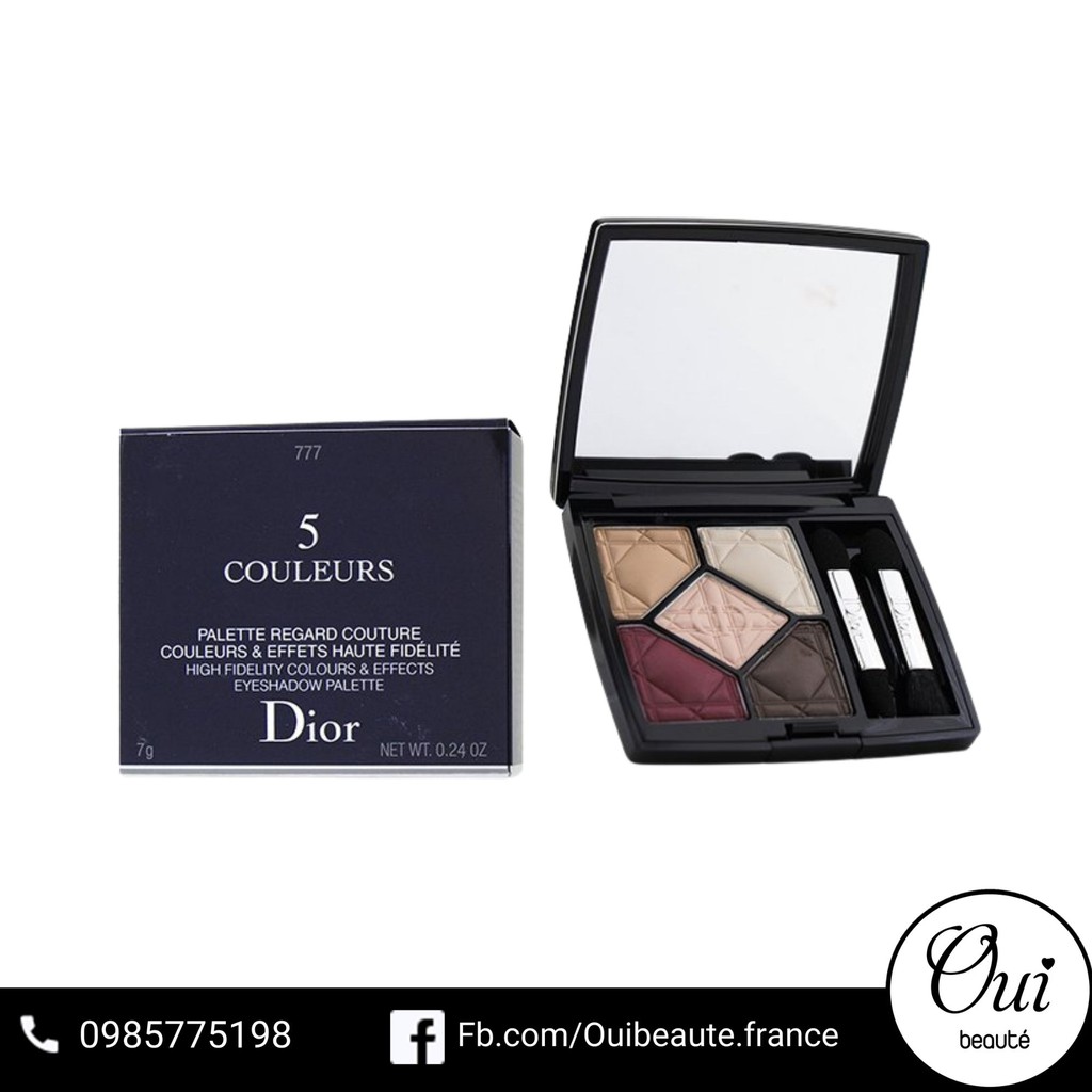 Bảng mắt Dior 5 Couleurs High Fidelity Colours &amp; Effects Eyeshadow Palette 7g - #777 Exalt Matte - fullbox Ouibeaute