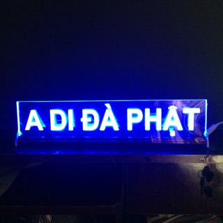 Chữ điện A DI ĐÀ PHẬT (cao10cm x dài 40cm)