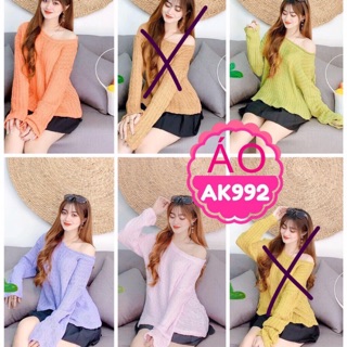 Áo len form rộng tay dài style hàn quốc (Ảnh chụp thật)