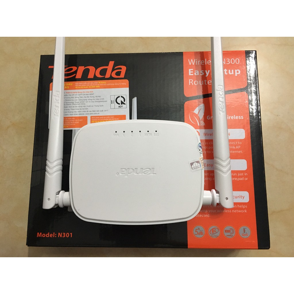 Bộ phát sóng wifi Tenda. N301 chính hãng ADNT