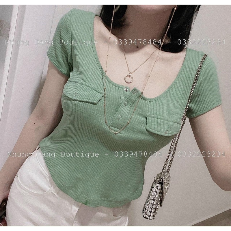 Áo Phông Nữ, Phông Chất Tăm Nhiều Màu co giãn len tăm