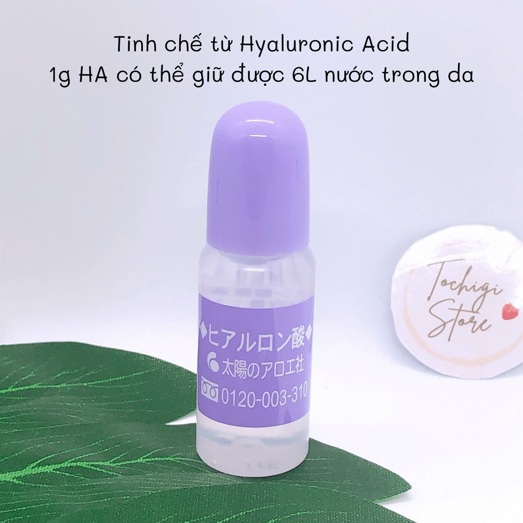 Tinh chất Serum HA Taiyou No Aloe Nhật Bản chỉ 1 giọt giúp làn da căng mọng