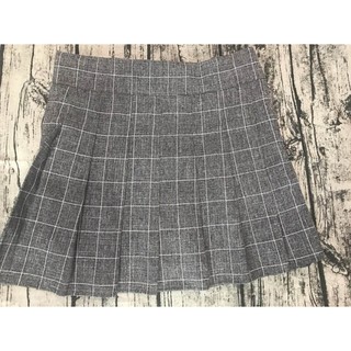 Chân váy Carô xếp ly Xám