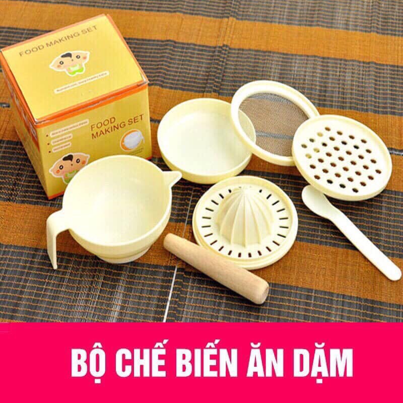 Bộ chế biến đồ ăn dặm cho bé 7 món tiện lợi