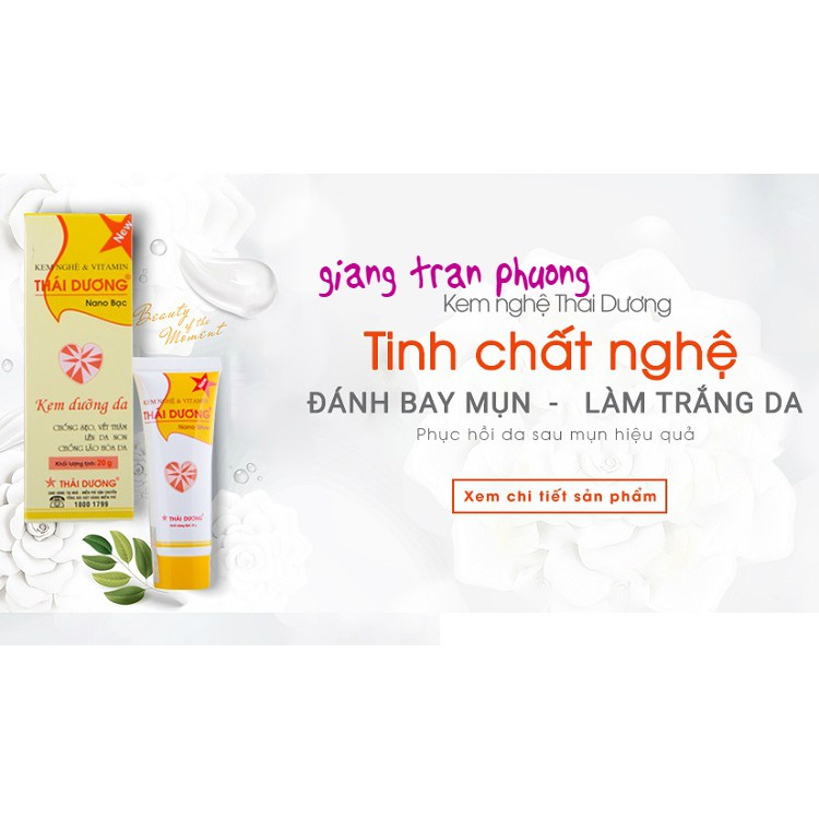 Kem nghệ Thái Dương nano bạc - Dưỡng da mụn