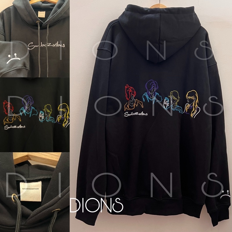 Full Tag Hãng Áo Khoác Hoodie SADBOIZ SADBOIZVIBES TOSS Logo Thêu 4 người Unisex Nam Nữ - DIONS Store