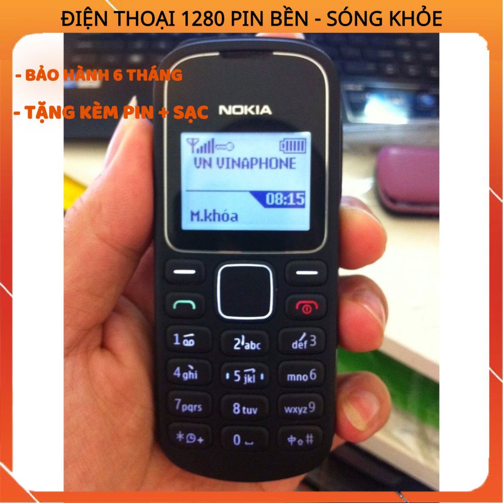 [Tặng kèm si.m] Điện thoại 1280 Tặng kèm pin + Sạc