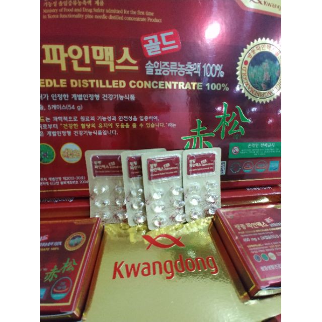 tinh dầu thông đỏ hàn quốc 120 x 450mg viên