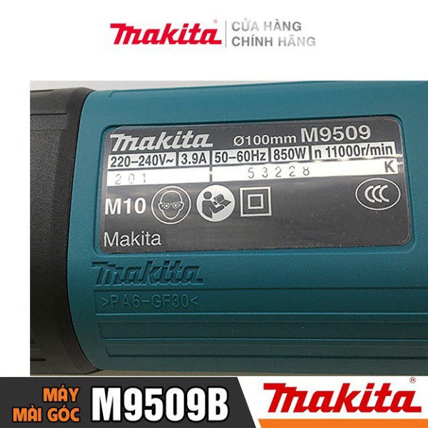 [Chính Hãng] Máy Mài Góc Makita M9509B (850W-100MM) - Công Tắc Trượt, Bảo Hành Tại Các TTBH Toàn Quốc