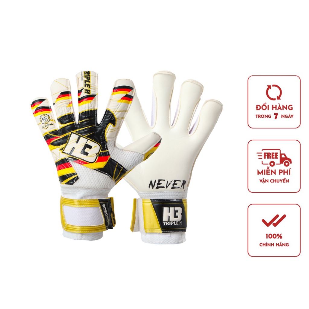Găng Tay Thủ Môn H3 Robo Có Xương Trợ Lực Có Thể Tháo Lắp Vải Đẹp Thoáng Khí Không Bị Tuột Hàng Chính Hãng Đúng Mô Tả