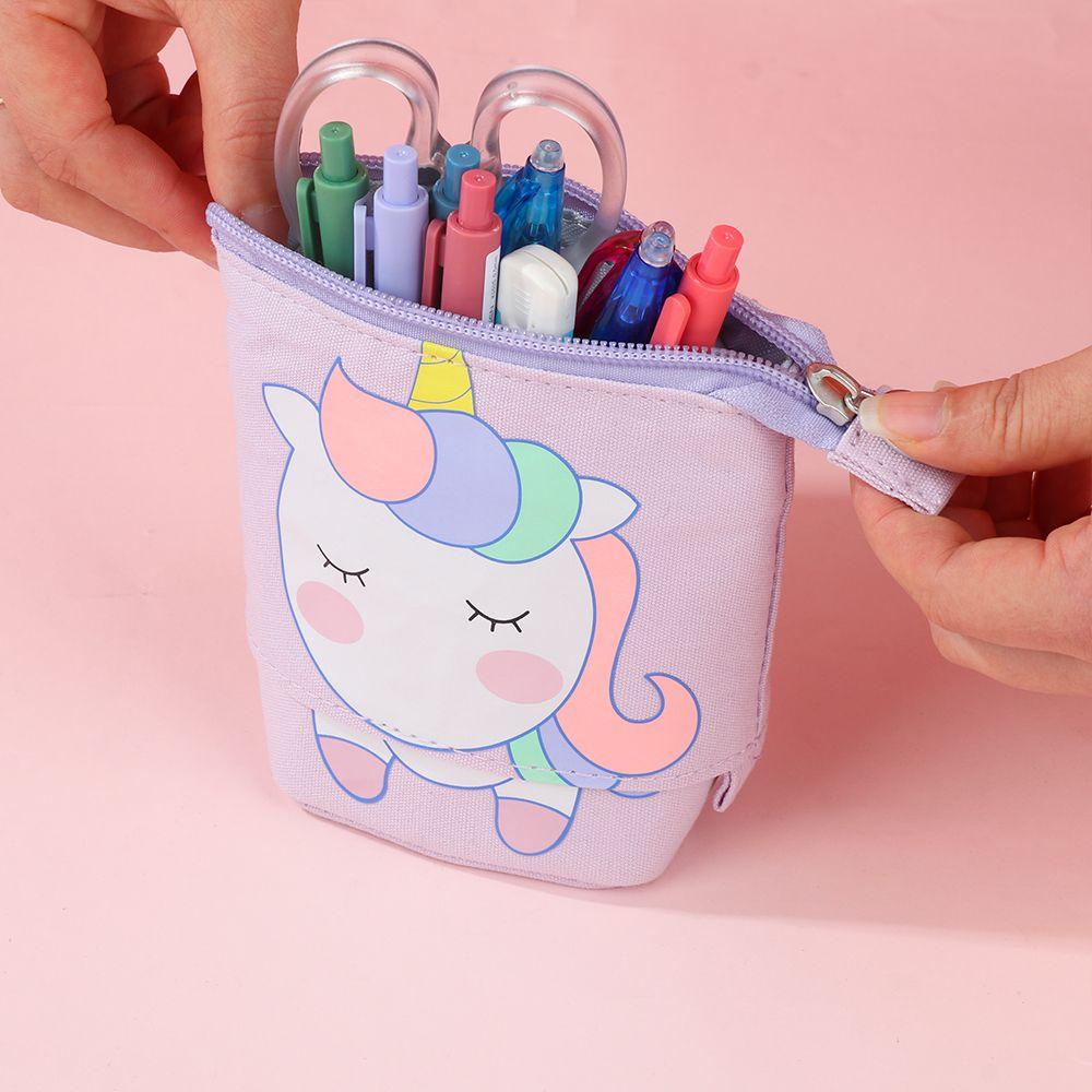 CHOOKEY Túi Đựng Bút Hình Mèo Có Khóa Kéo Thiết Kế Mới Cao Cấp Thời Trang