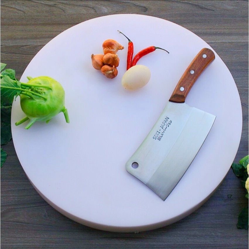Thớt Nhựa Tròn Lớn 35cm Dày 5cm