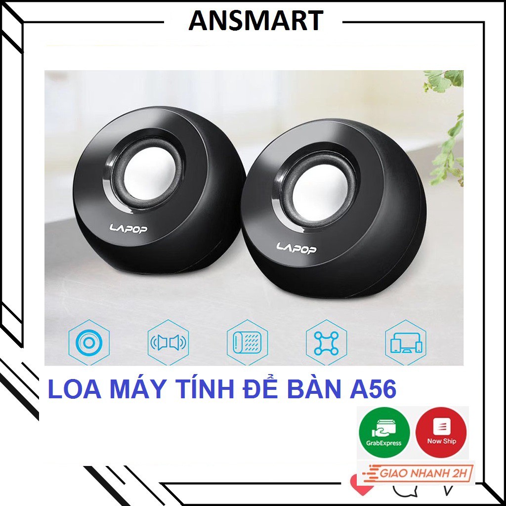 Loa Vi Tính Lapop A58 A56 (Hệ thống loa 2.0) Loa Để Bàn Cho Máy Tính