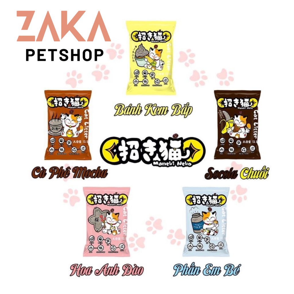 Cát vệ sinh mèo Maneki Neko 5l 4kg