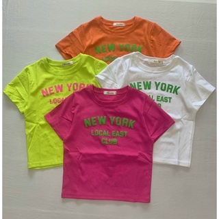 Áo thun ôm croptop chữ in