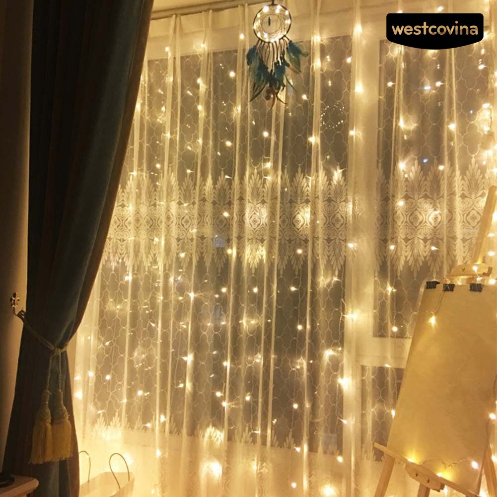 Dây Đèn Led Trang Trí Rèm Cửa 3x3m 300 Bóng