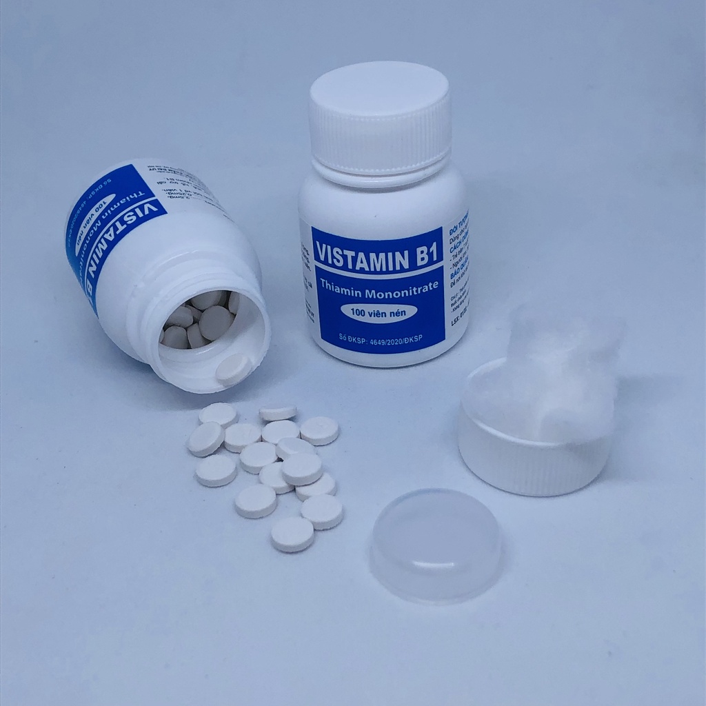 VISTAMIN B1 Đại Uy - Hộp 100 viên - Viên uống bổ sung vitamin B1