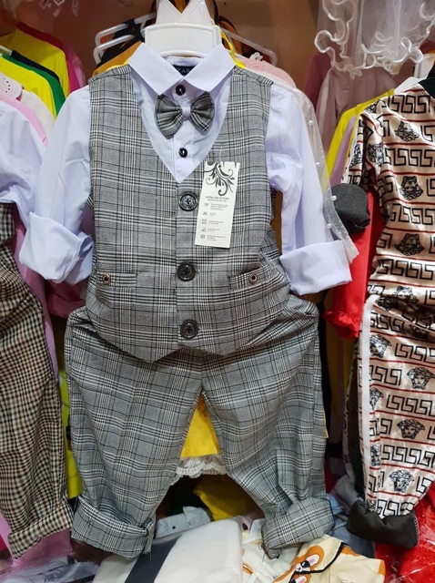 Bộ công tử kẻ cho bé yêu 8-28kg