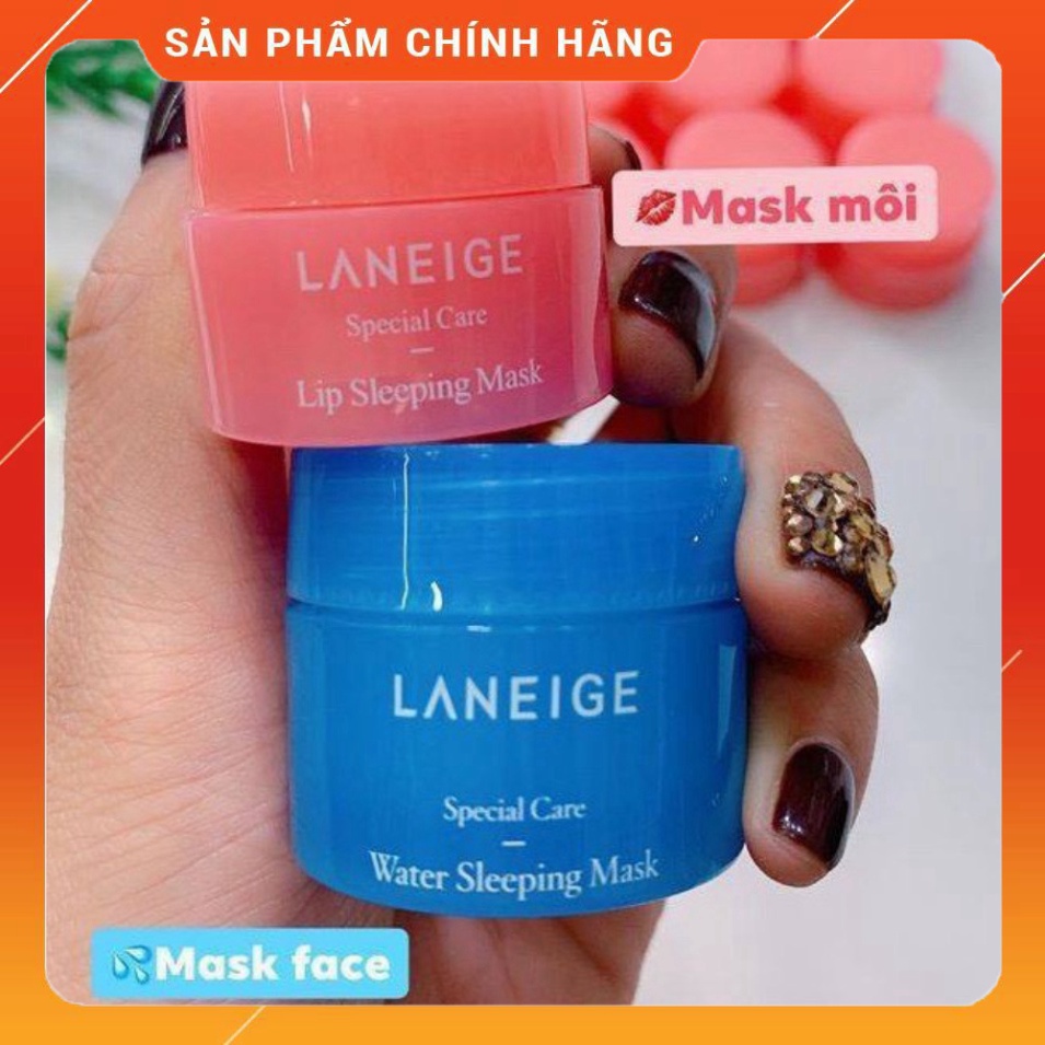 Mặt Nạ Ngủ Cho Môi Và Da Mặt ( Vỏ Xanh Và Vỏ Hồng ) ( Hàng Au )