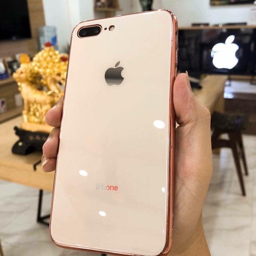 Ốp Lưng IPHONE Kính Cường Lực Logo Táo IPHONE 6 Đến IP 11 HÀNG CAO CẤP.