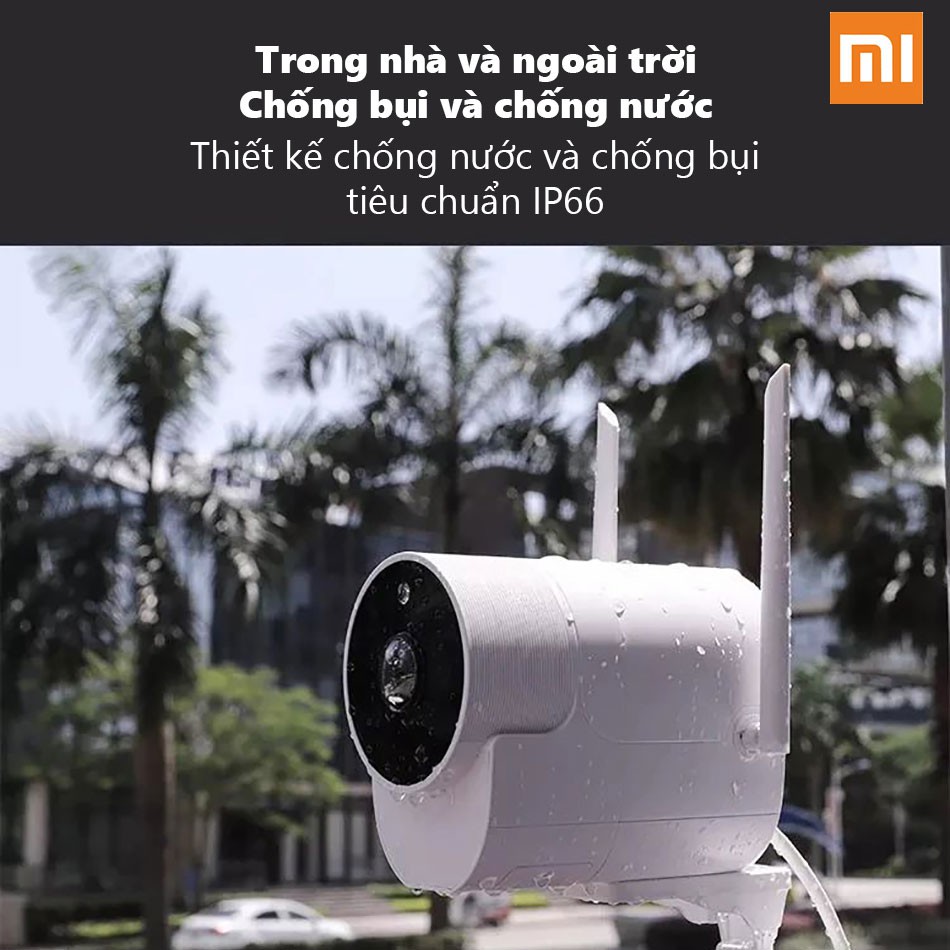 [Mã 159ELSALE hoàn 7% đơn 300K] Camera wifi ngoài trời IP Xiaomi Xiaovv V380 model 2019 - Bảo hành 3 tháng