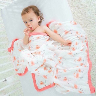 [Hàng Loại 1]-Chăn Aden 4 Lớp Viền Màu 120x120cm , Khăn cuốn , khăn aden sợi tre