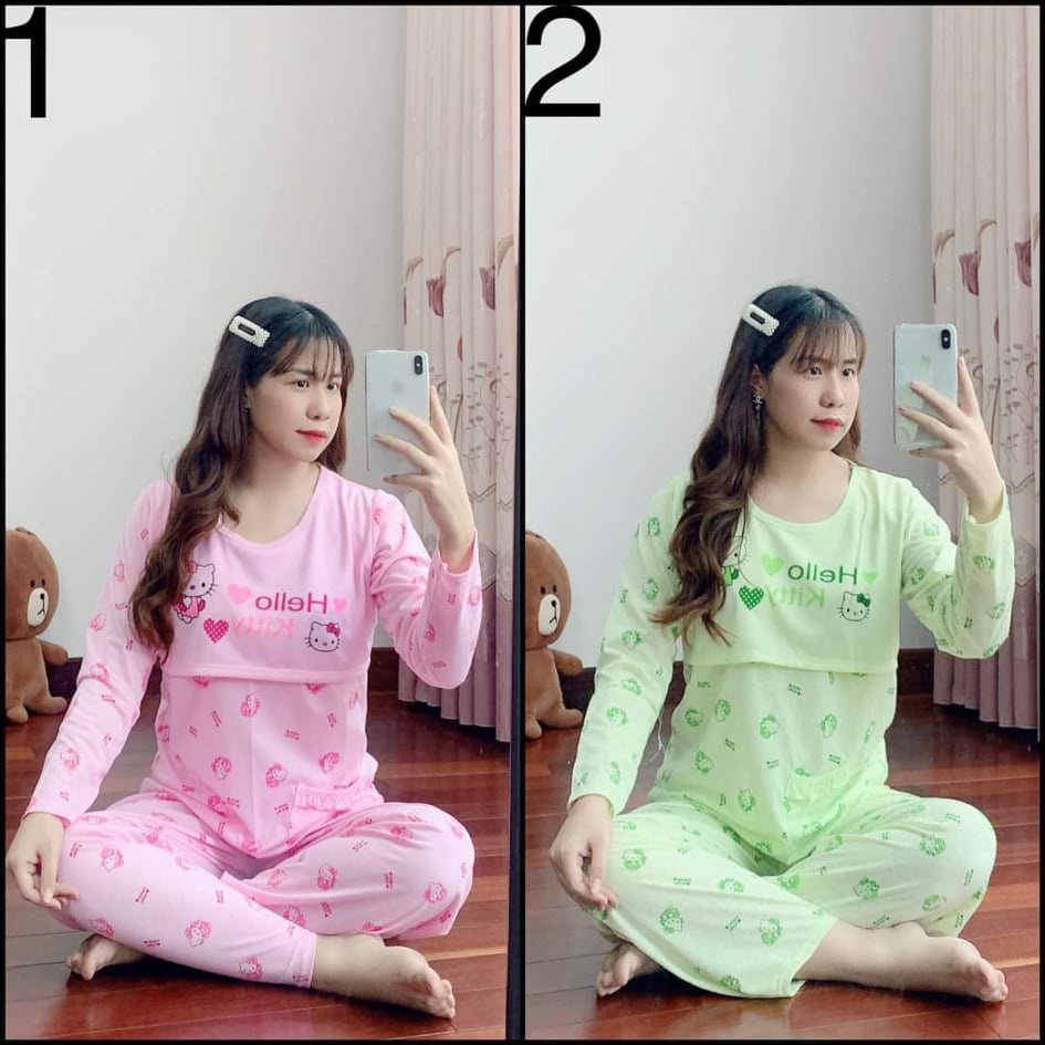 Bộ Đồ Bầu Dài Kitty,