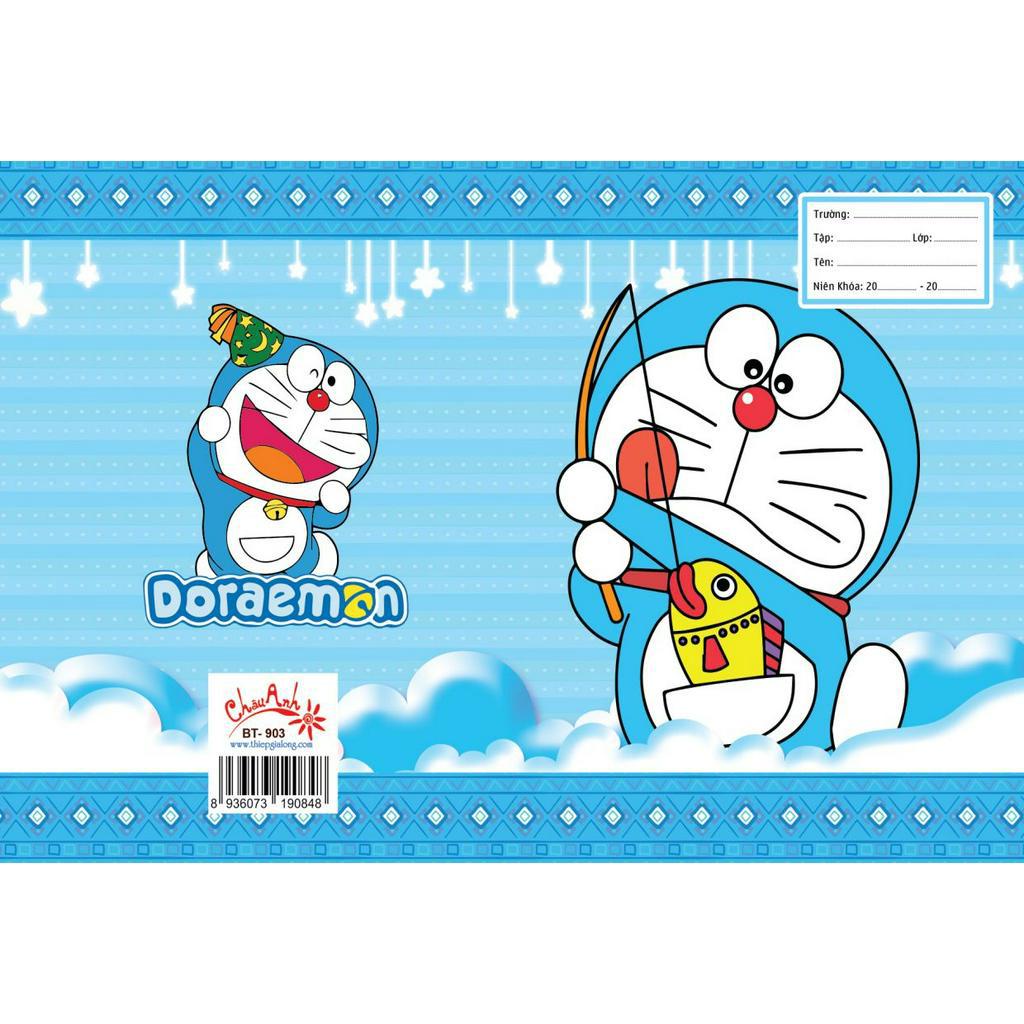 Set 5 bao tập + bao kiếng nai  | Giấy Bao Tập Doraemon tiện lợi sẵn bao kiếng