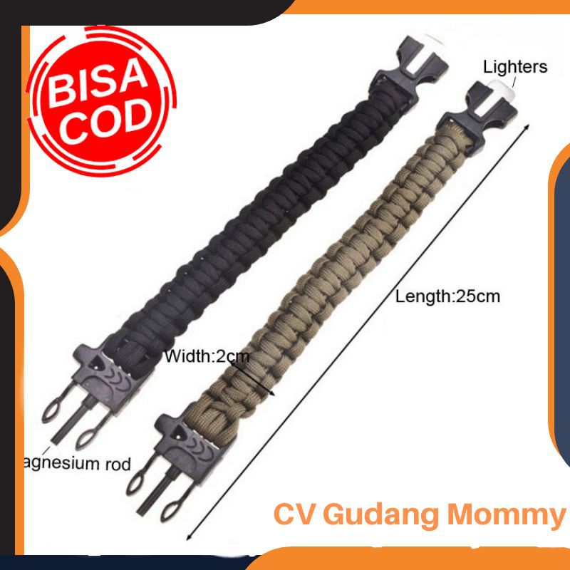 Vòng Tay Paracord Sinh Tồn Kèm Đánh Lửa Imsk03