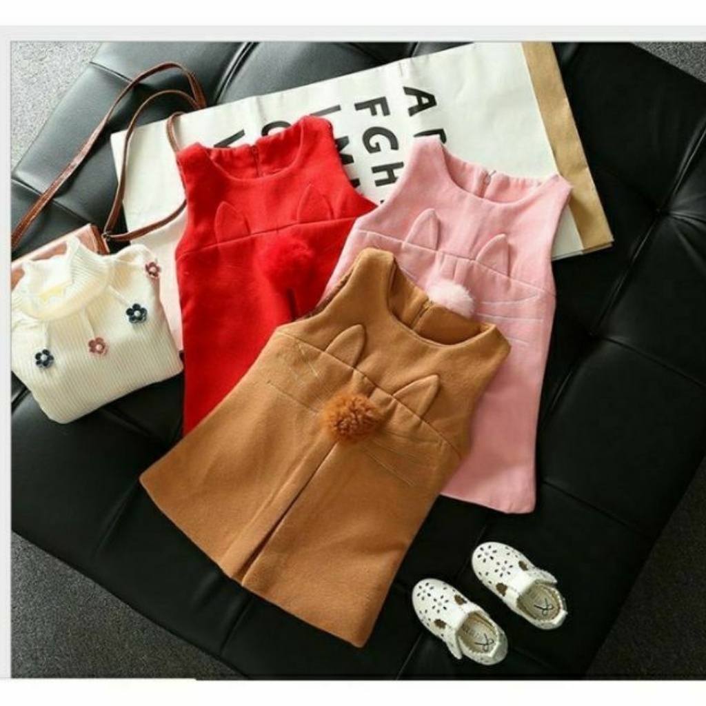 Váy dạ mèo cao cấp cho bé gái hàng đẹp
