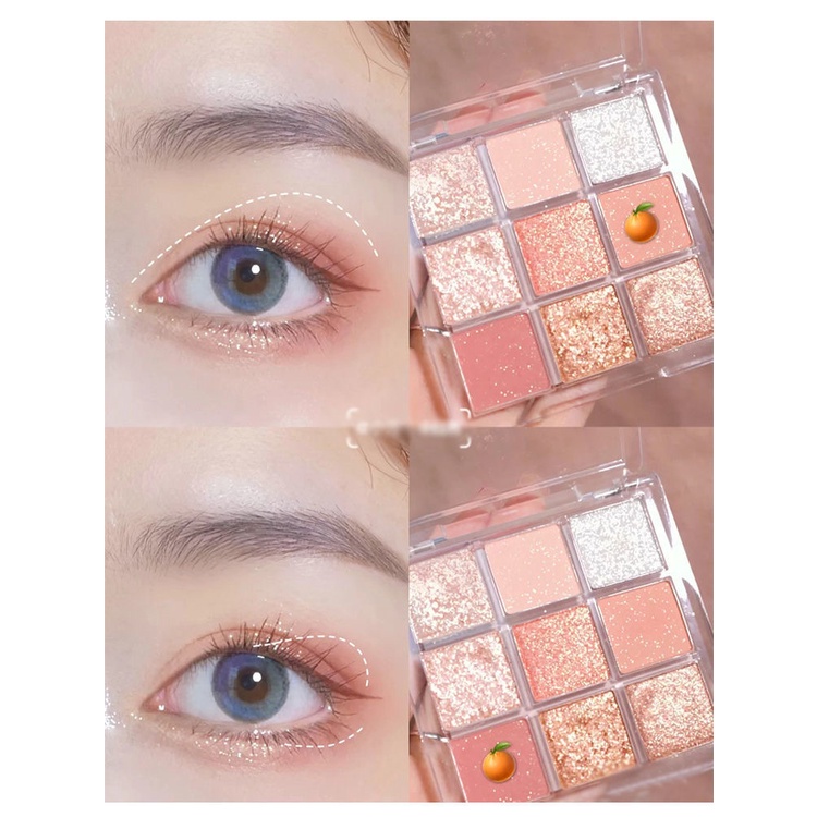 [Hàng mới về] Bảng Phấn Mắt Jiugongge Nhiều Màu Sắc Trang Điểm Thu Hút Thời Trang