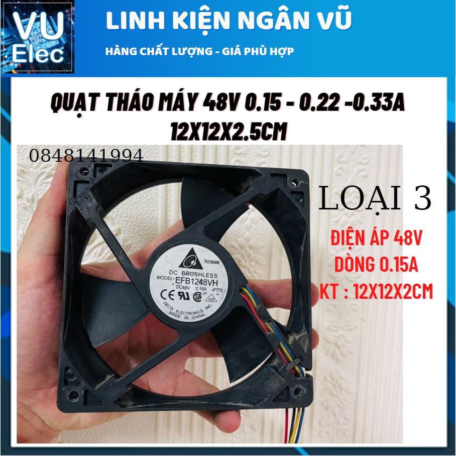 Quạt hút mùi , quạt thông gió , quạt hút gió DC48V cực mạnh 3 cánh