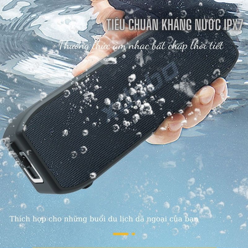 Loa TWS kết nối bluetooth bass trầm chống nước pin trâu chính hãng XDOBO x7