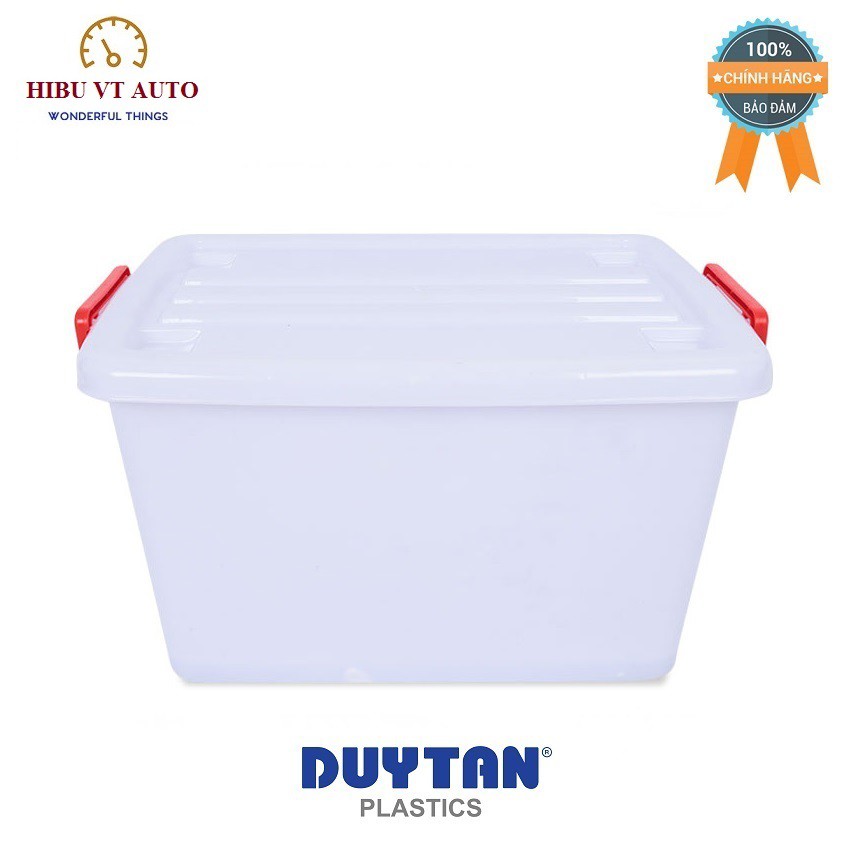 Combo 2 Thùng Nhựa Duy Tân Có Bánh Xe 30L (52 x 32 x 27.5 cm) No.750 giúp bạn bảo quản đồ đạc sạch sẽ,gọn gàng