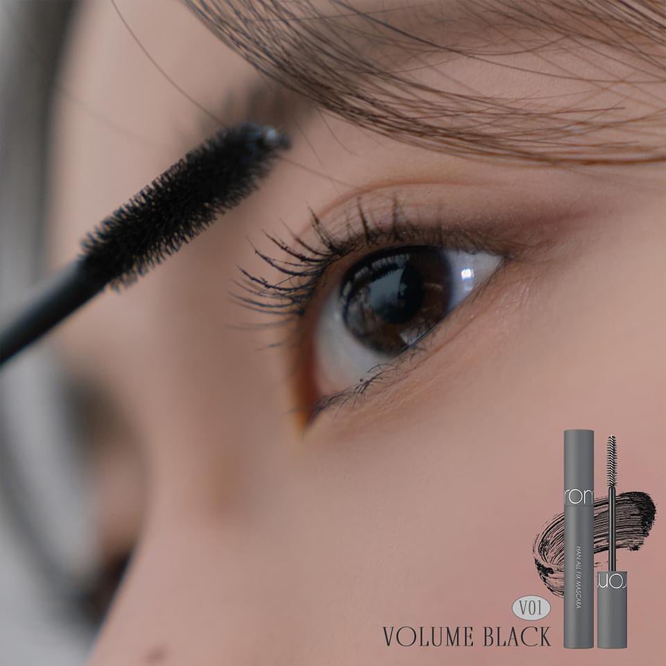 Chuốt mi siêu dài và cong mi tự nhiên, chống trôi hiệu quả Romand Han All Fix Mascara - Han All Line 7g - NiNiShop