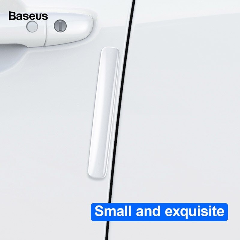 Bộ 4 miếng dán cửa xe ô tô chống trầy Baseus Streamlined Car Door Bumper Strip Giá tốt nhất shopee