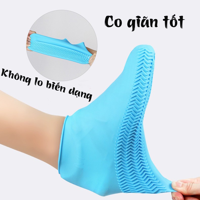 [Video Ảnh Thật] Bọc Giày Đi Mưa Silicon Cao Cấp, Ủng Bọc Giày Đi Mưa, Siêu Bền, Không Trơn Trượt, Size M-L - DiLas Mart | BigBuy360 - bigbuy360.vn
