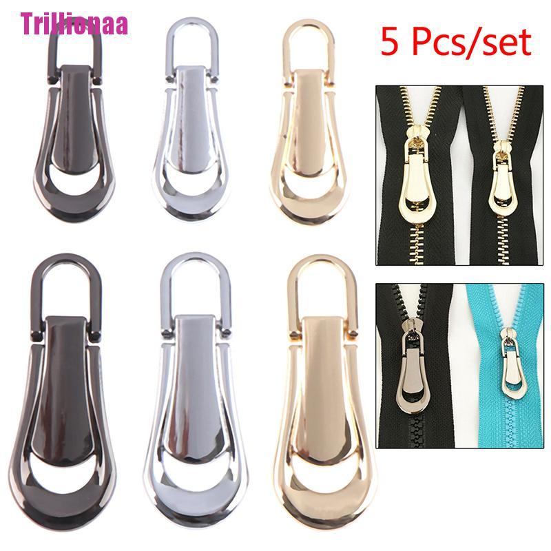 Set 5 đầu khóa kéo kim loại có thể tháo rời chuyên dụng diy