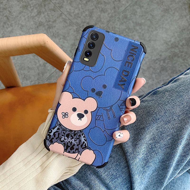 Ốp lưng VIVO Y20 Y11 Y12S Y12A V20 U10 Y91C Y50 Y30 Y19 Y12 Y15 Y17 V5 V11i V9 V15 S1 Y93 Y20S Pro case Vỏ điện thoại silicon da chống va đập